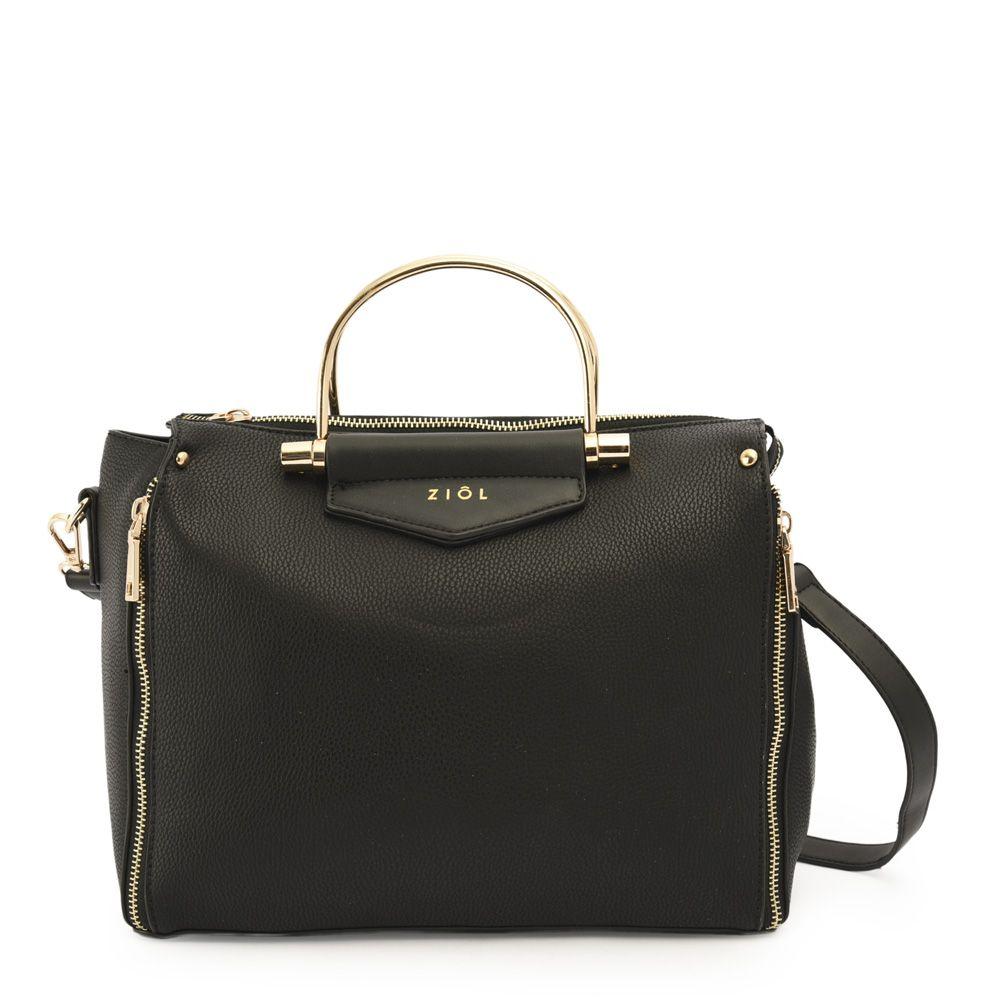 Yunia Cartera Tipo Dos Asas Negro-0