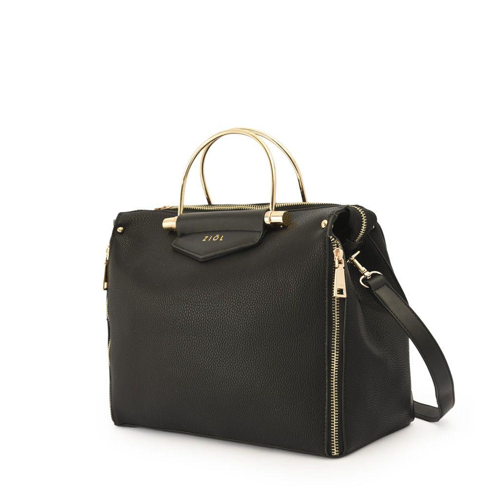 Yunia Cartera Tipo Dos Asas Negro-1