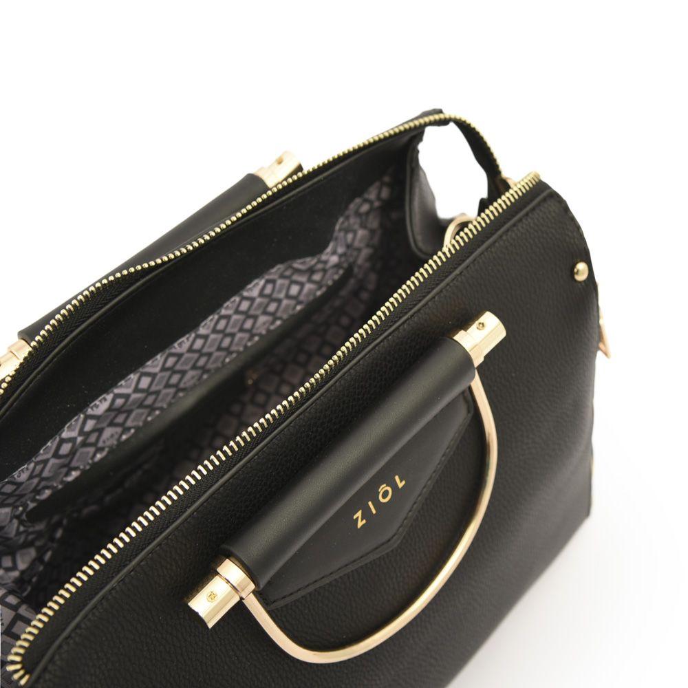 Yunia Cartera Tipo Dos Asas Negro-3