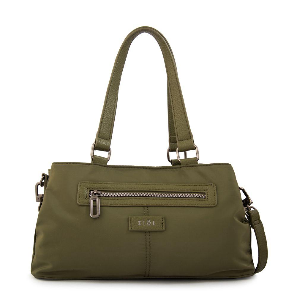 Cartera baguette jessy verde oliva-0