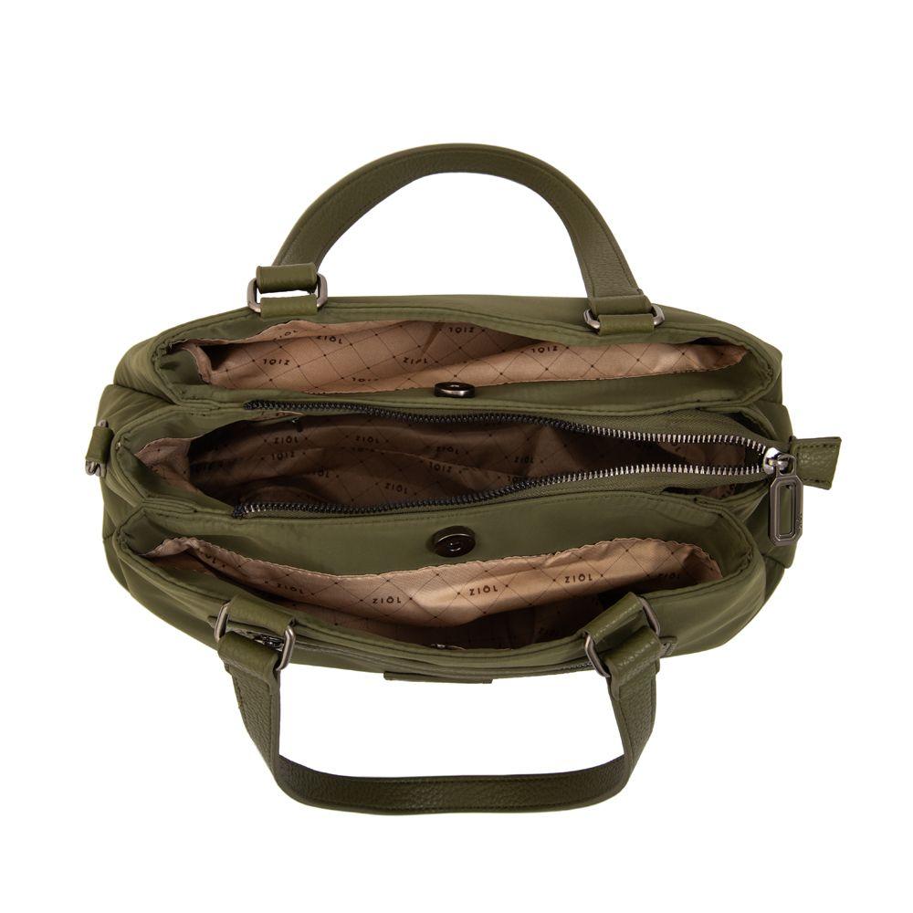 Cartera baguette jessy verde oliva-3