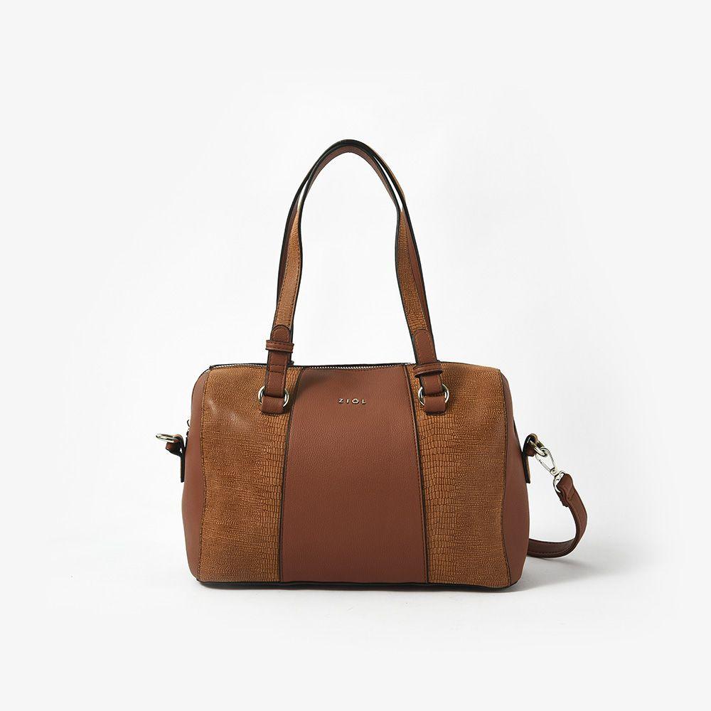 Liunin Cartera Tipo Dos Asas Baul Cafe Medio-0