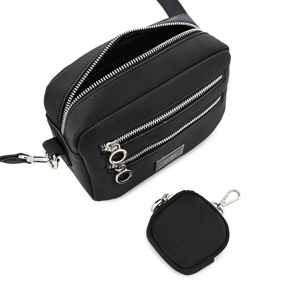 Cartera bandolera pequeña luzmaria negro-4