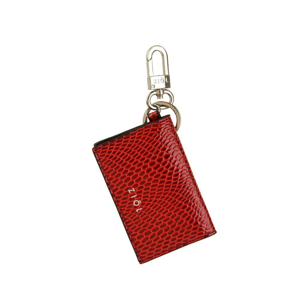 Llavero Tipo Tarjetero Guinda Rojo Ziol-1
