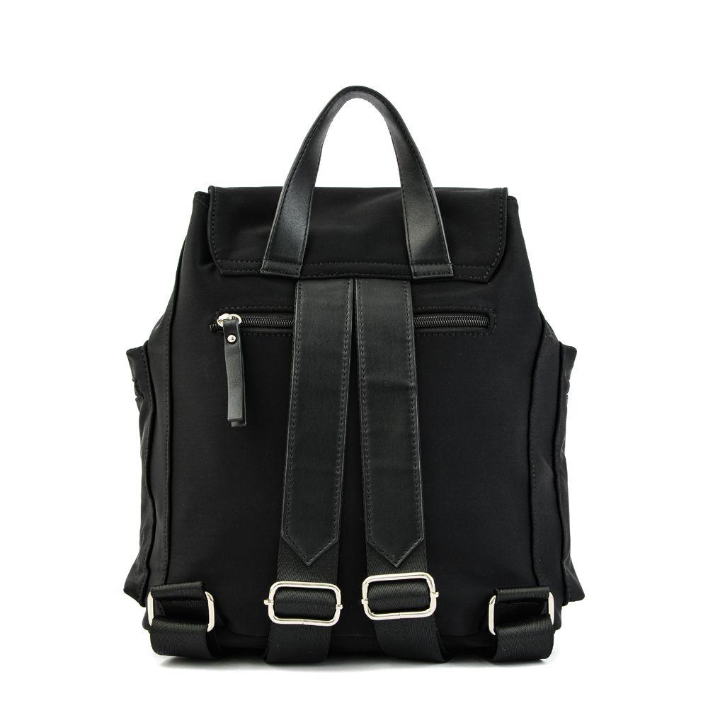 Mochila con tapa mediana elvas negro-2