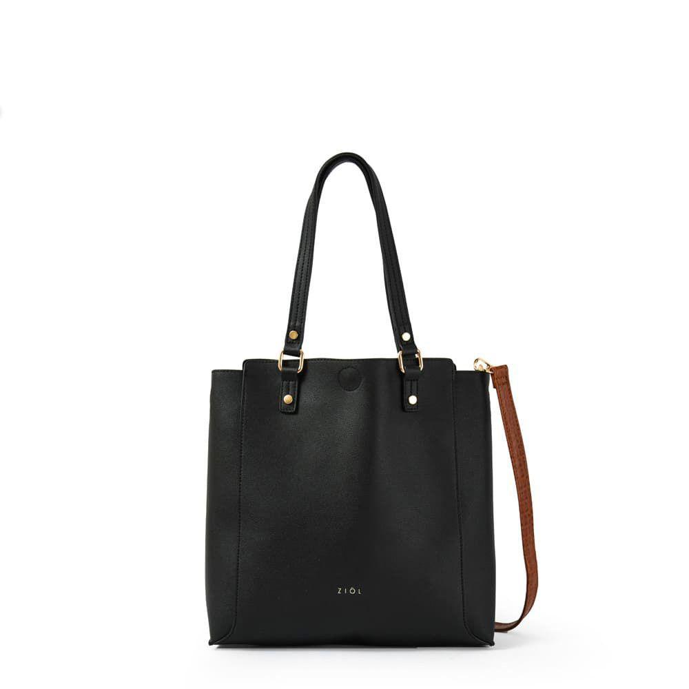 Asalia Cartera Tipo Dos Asas Shopping Negro-0