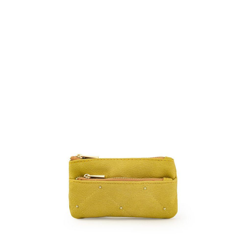 Plum Monedero Doble Cierre Amarillo-0