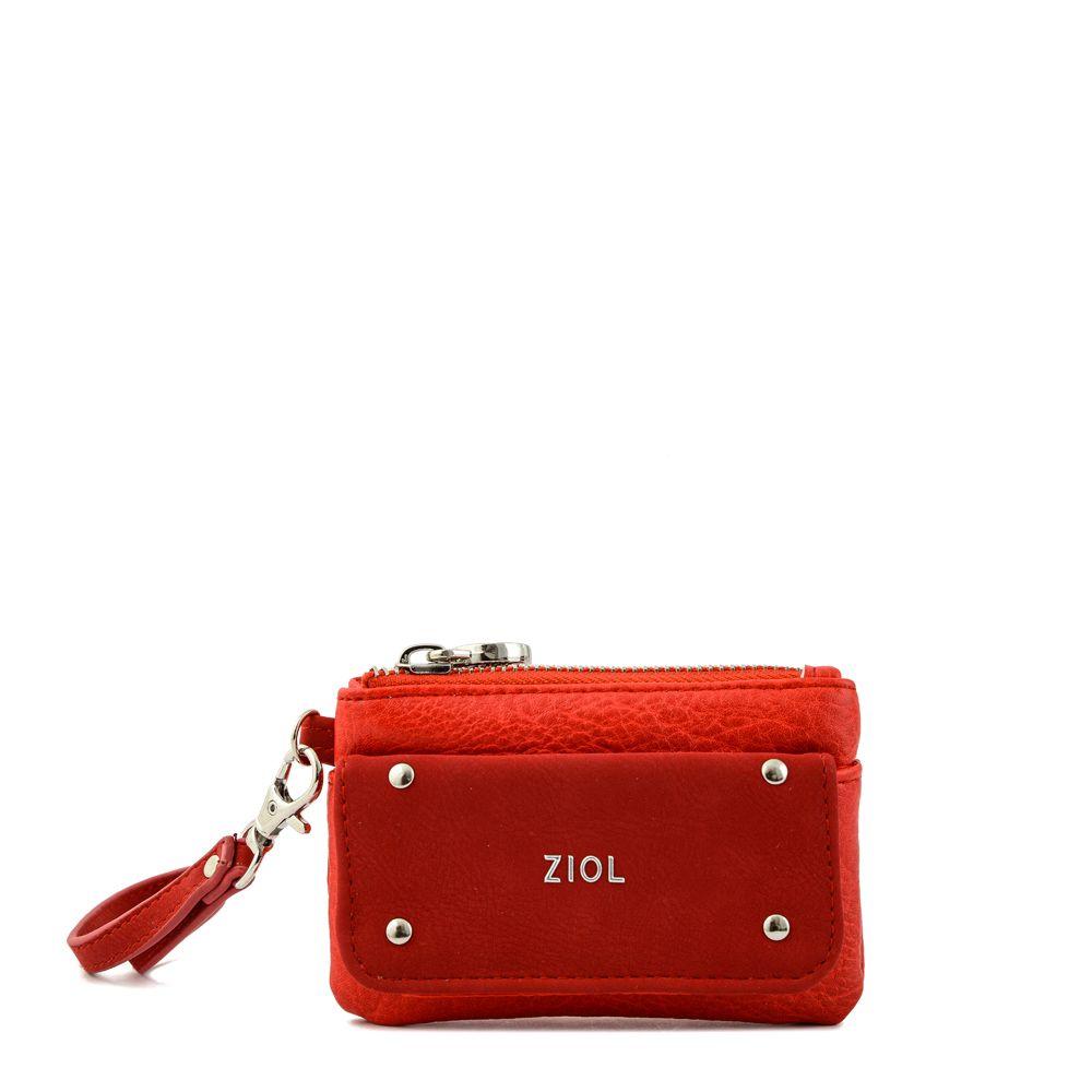 Monedero rectangular pequeña sisian rojo-0