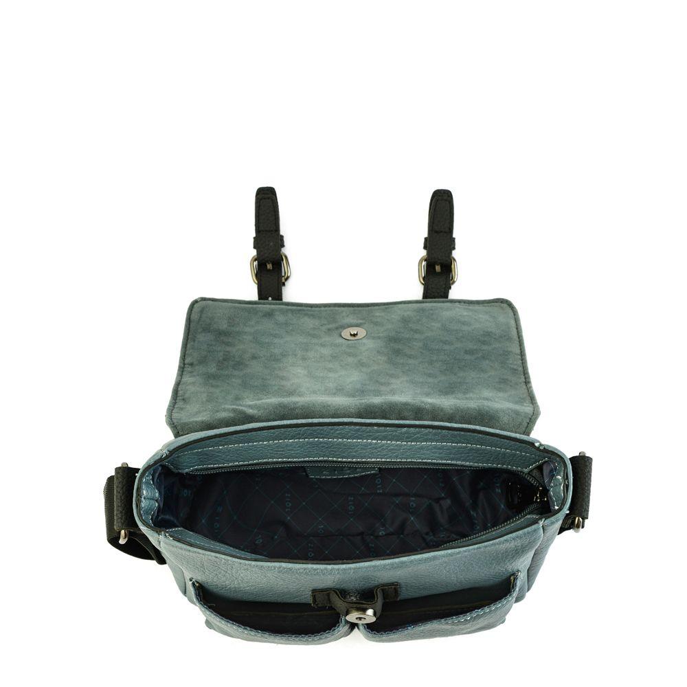 Cartera bandolera con tapa mediana aitina denim-3