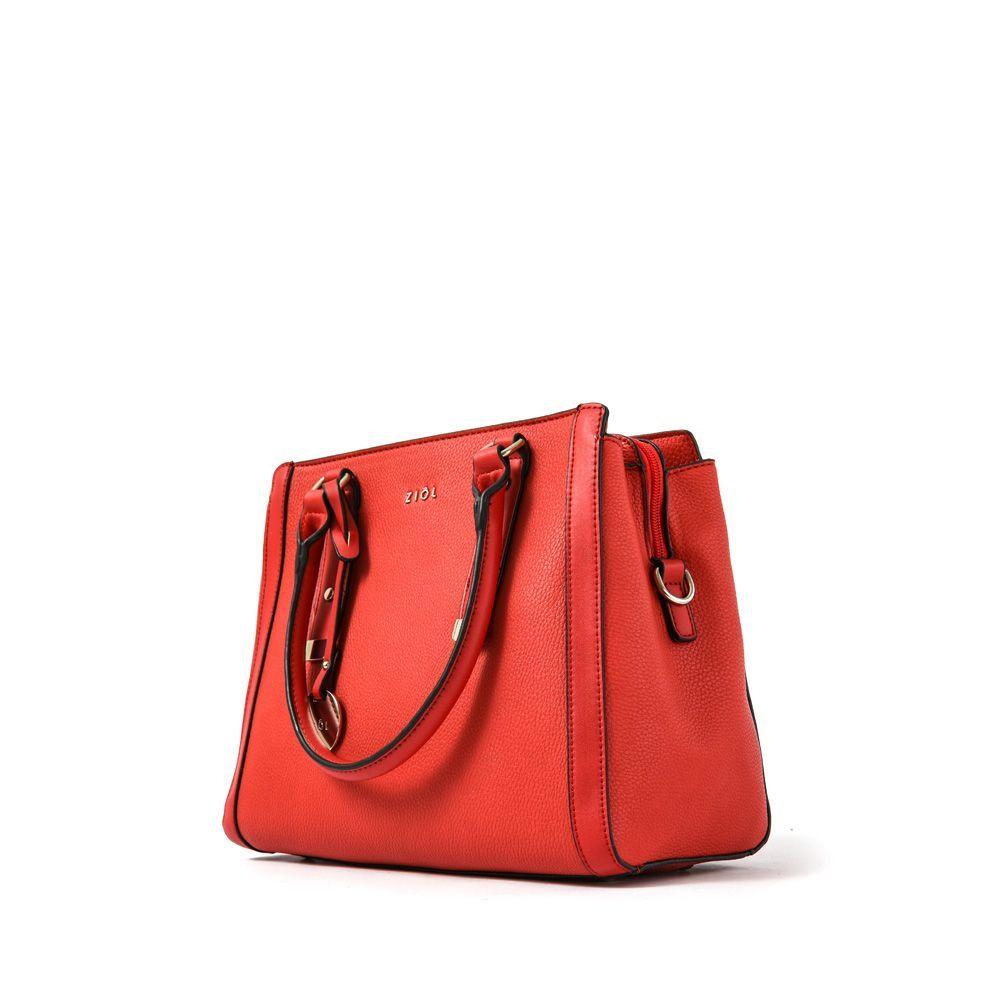 Sireina Cartera Tipo Dos Asas Tres Divisiones Rojo-1