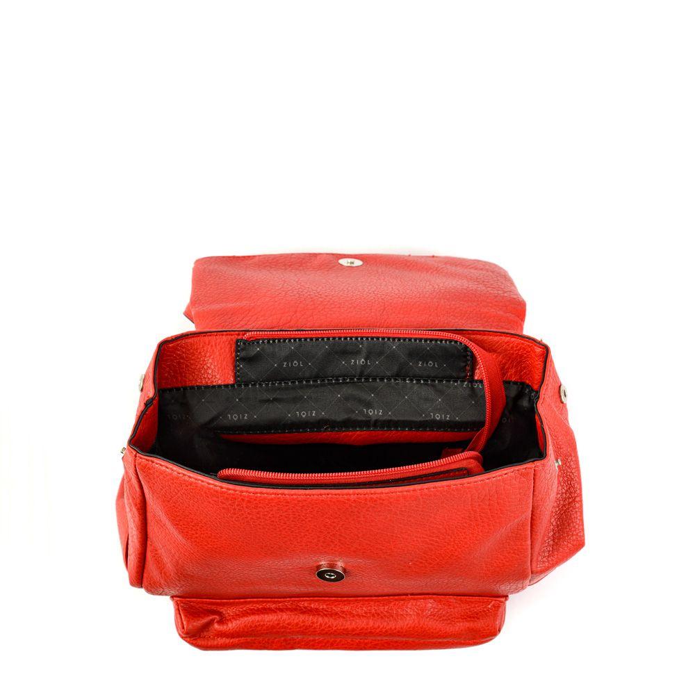 Mochila con tapa mediana byanca rojo-3