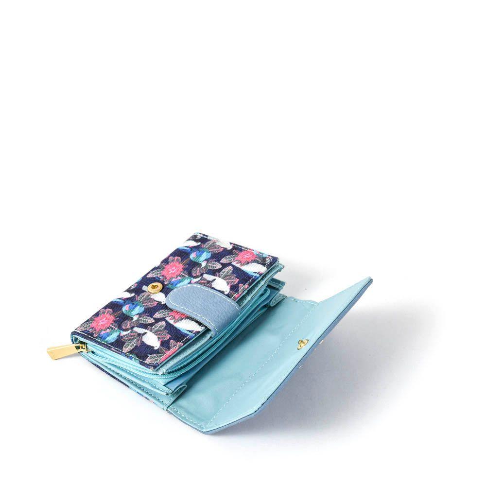 Billetera acordeon pequeña birdi celeste-1