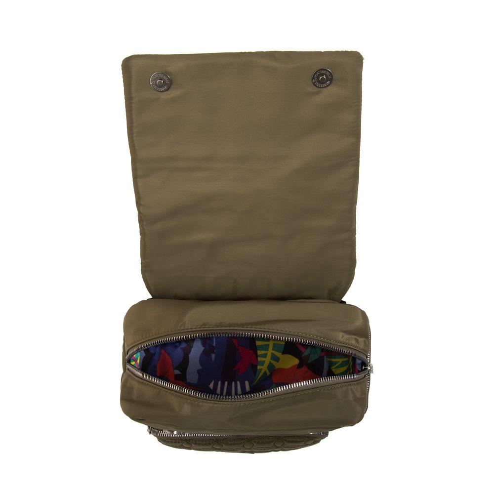 Mochila con tapa sahara pequeña verde oliva-3