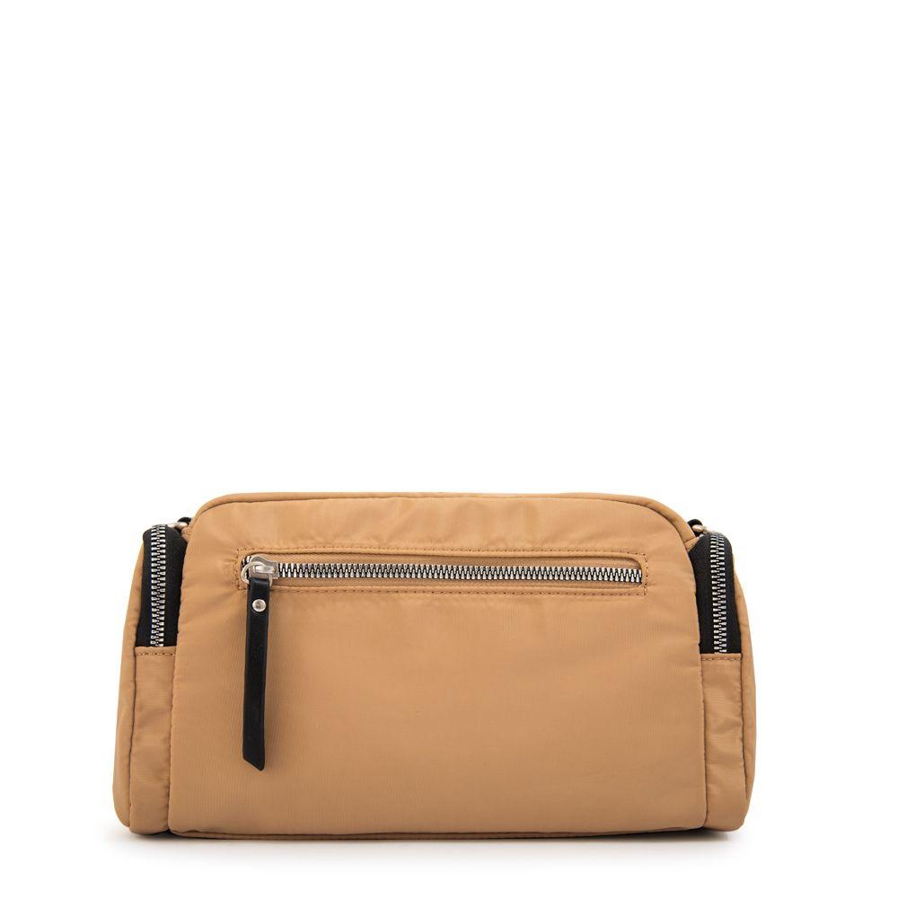 Cartera bandolera melania mediana beige oscuro-2