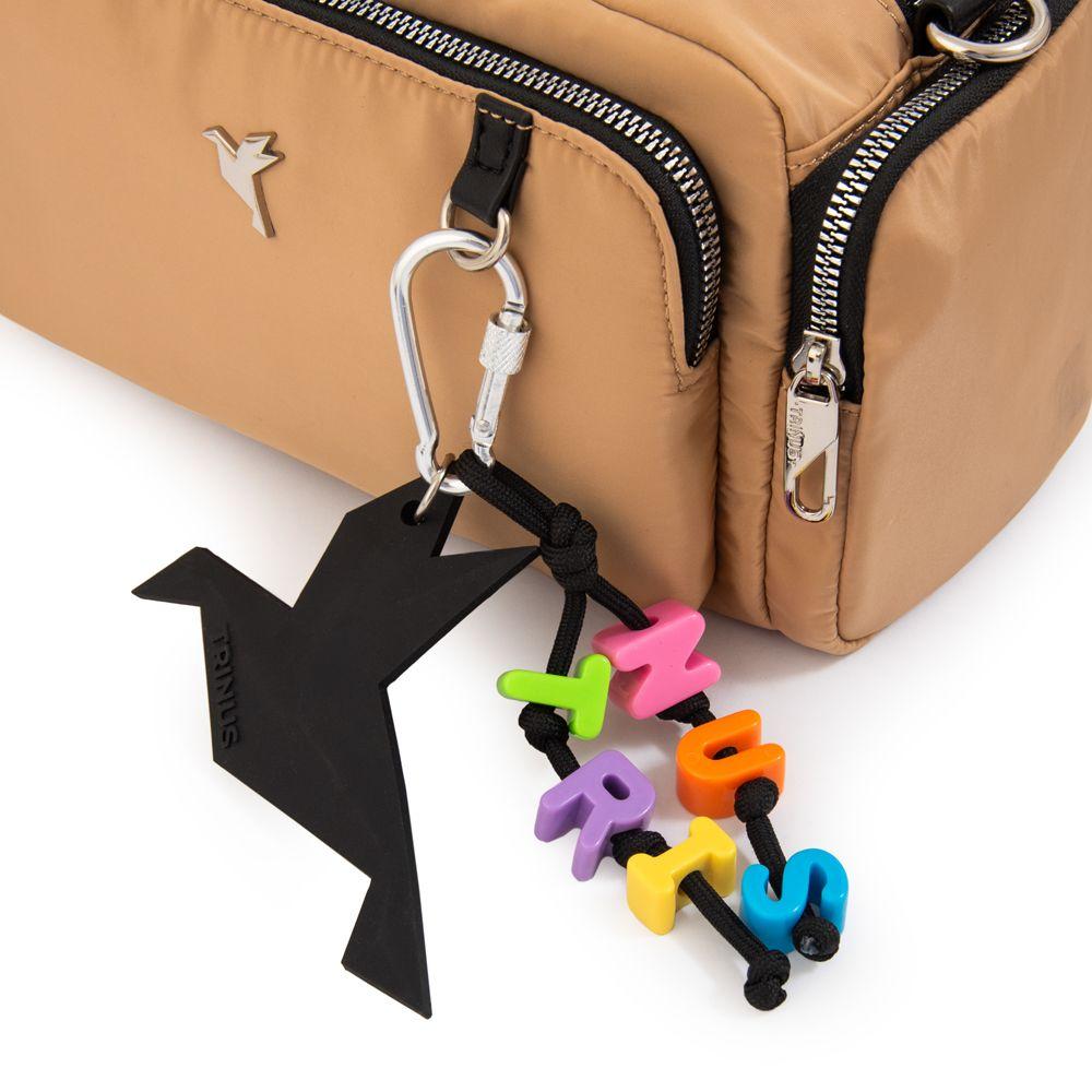 Cartera bandolera melania mediana beige oscuro-3