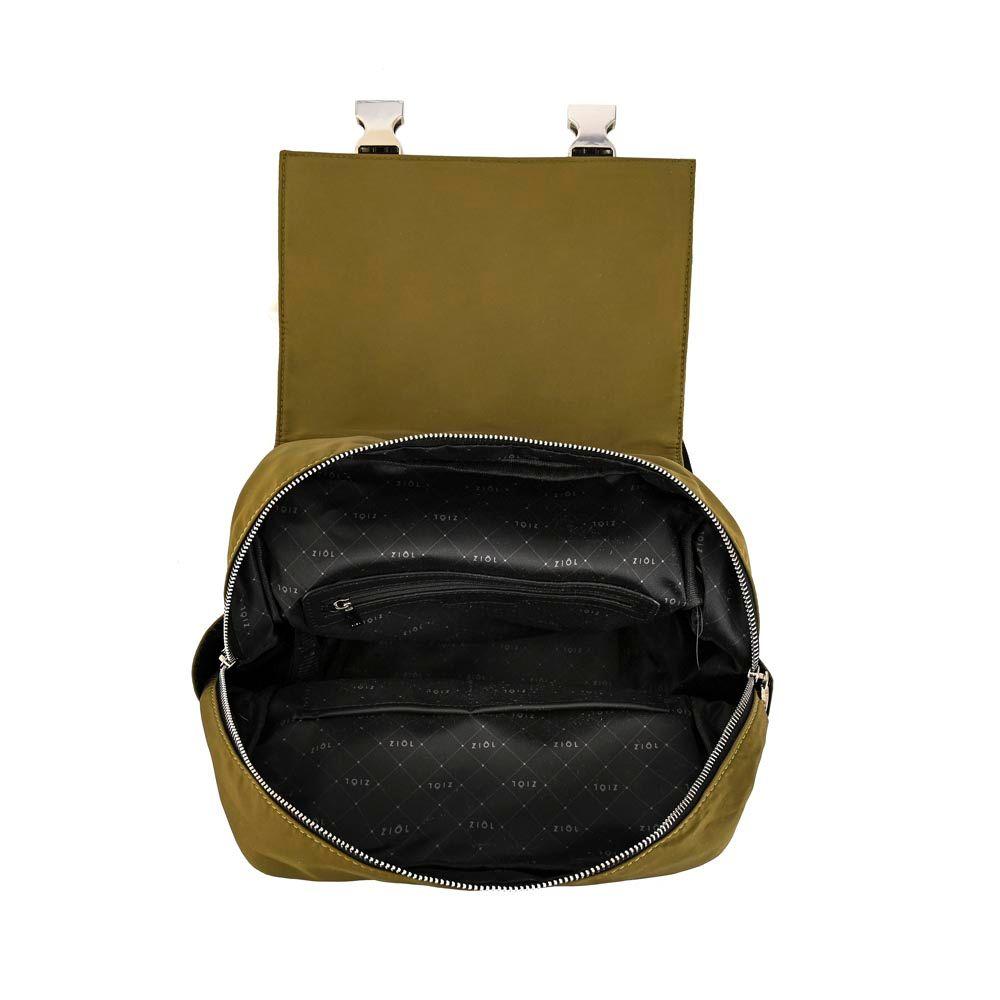 Cartera bandolera ivonne mediana verde oliva-3