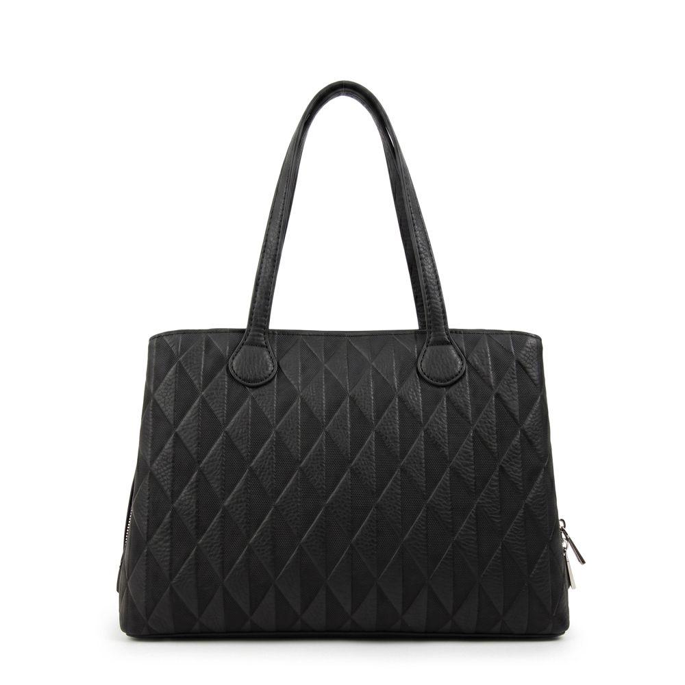 Cartera tote francini mediana negro-2
