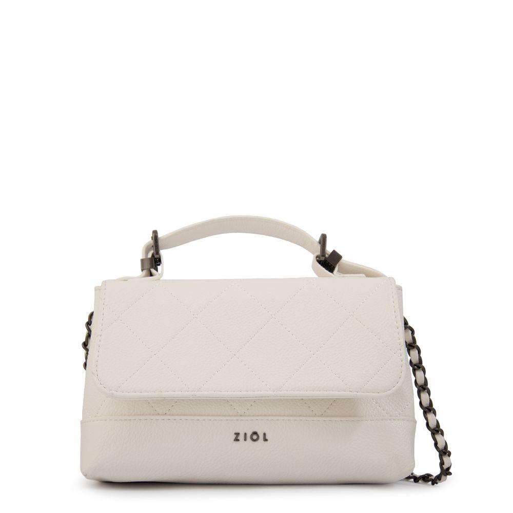 Cartera bandolera con tapa lian blanco-0