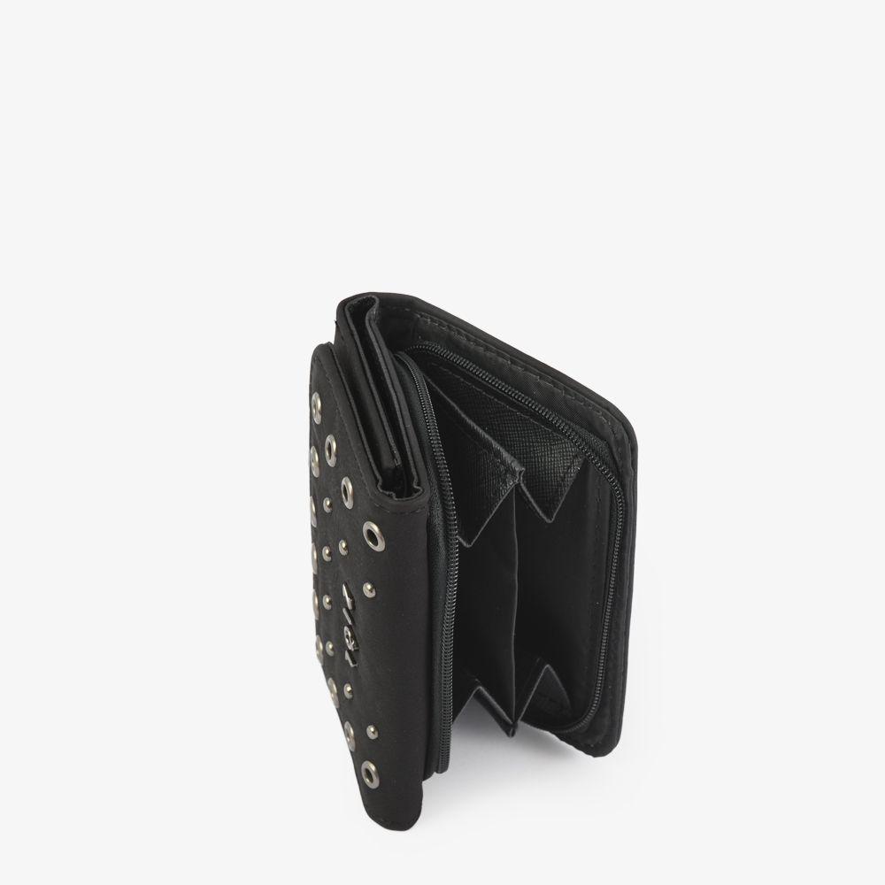 Oblina Billetera Cierre Exterior Chica Negro-1