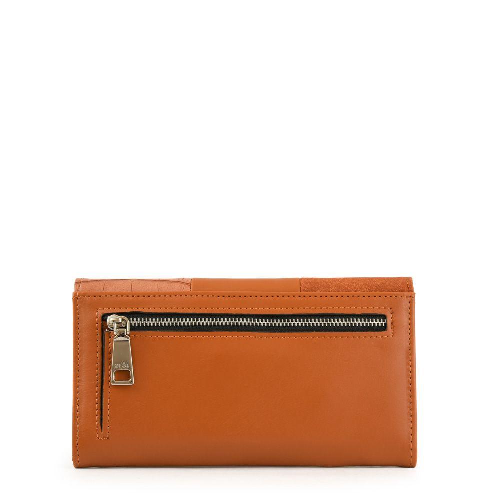 Chequera con flap grande epoque camel-1