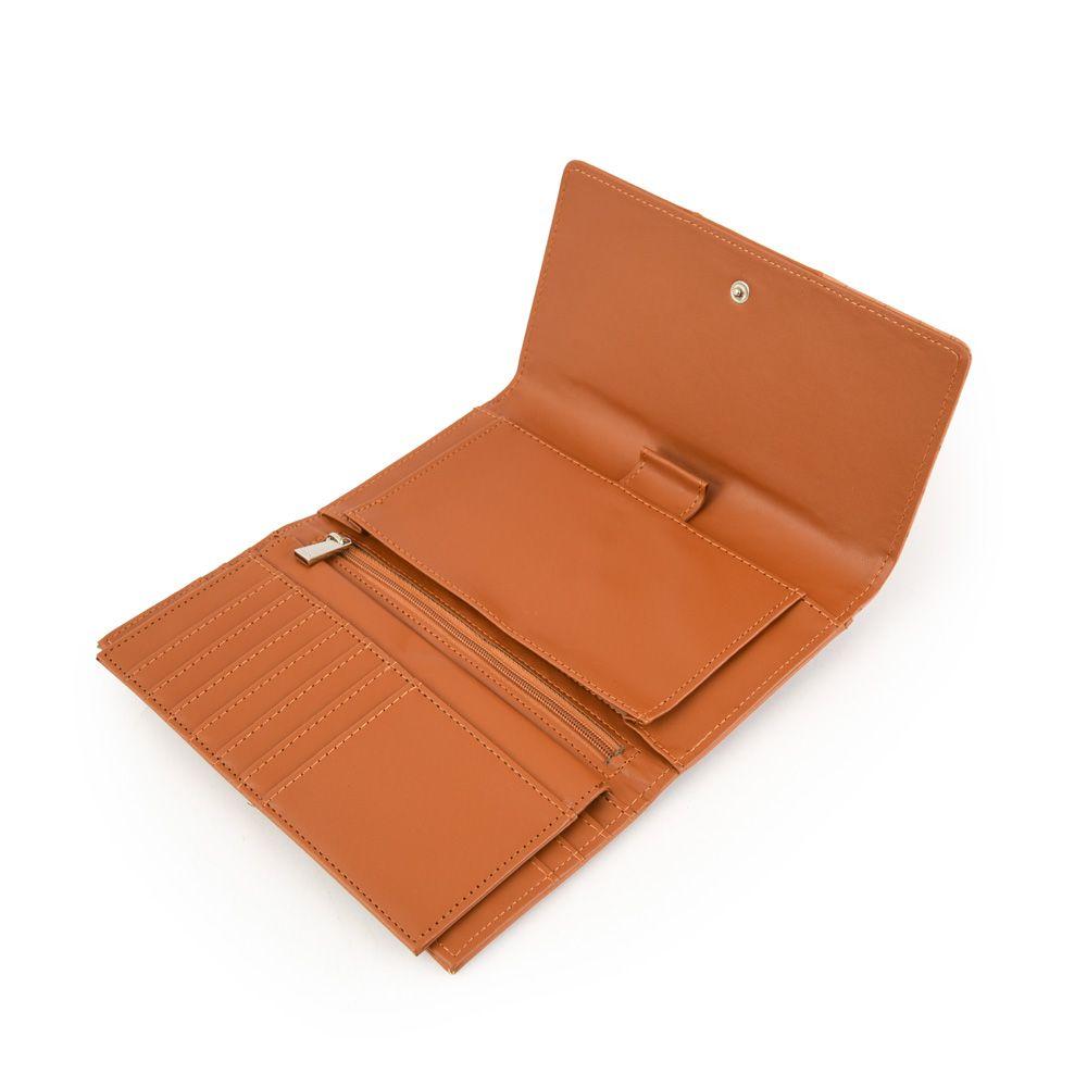 Chequera con flap grande epoque camel-2