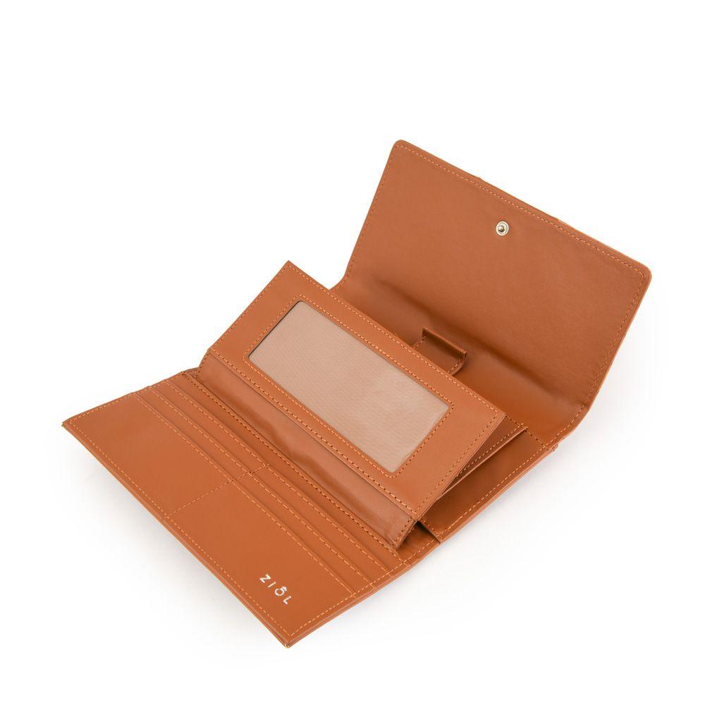 Chequera con flap grande epoque camel-3