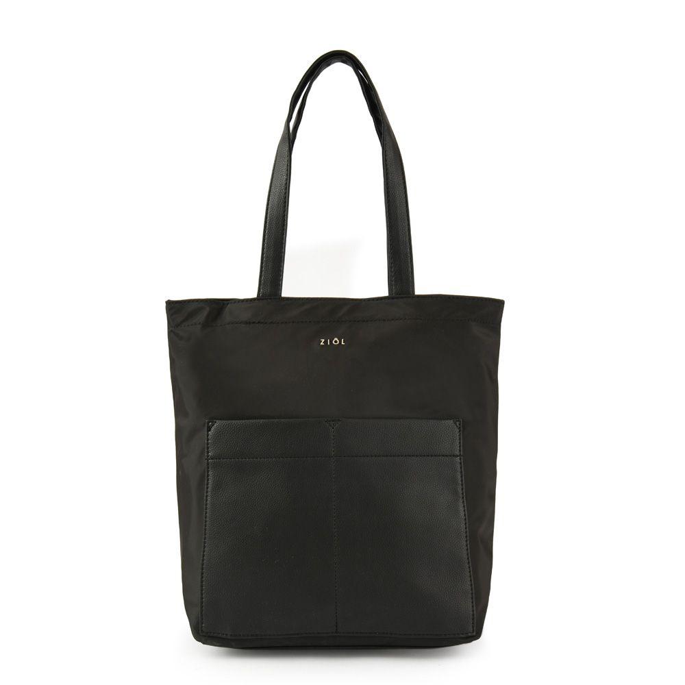 Cartera dos asas shopping grande lilen negro-0