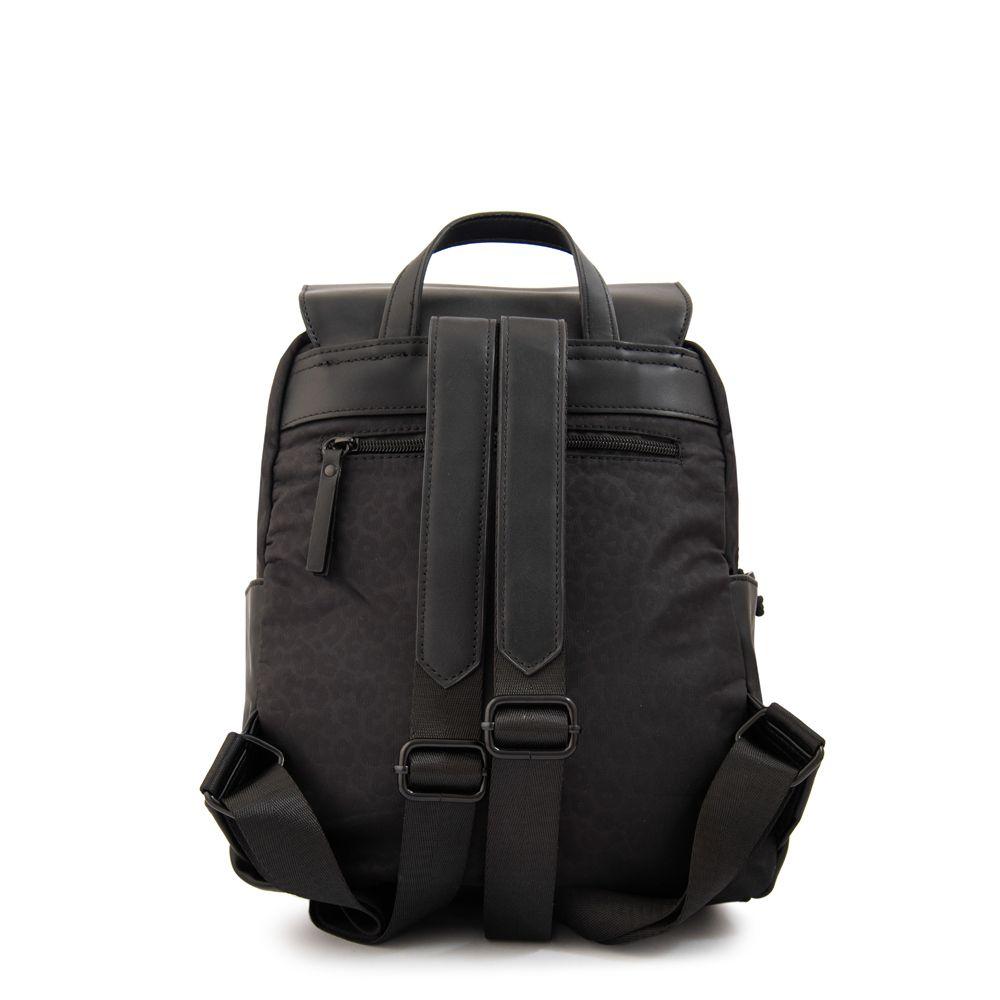 Mochila con tapa selina mediana negro-2