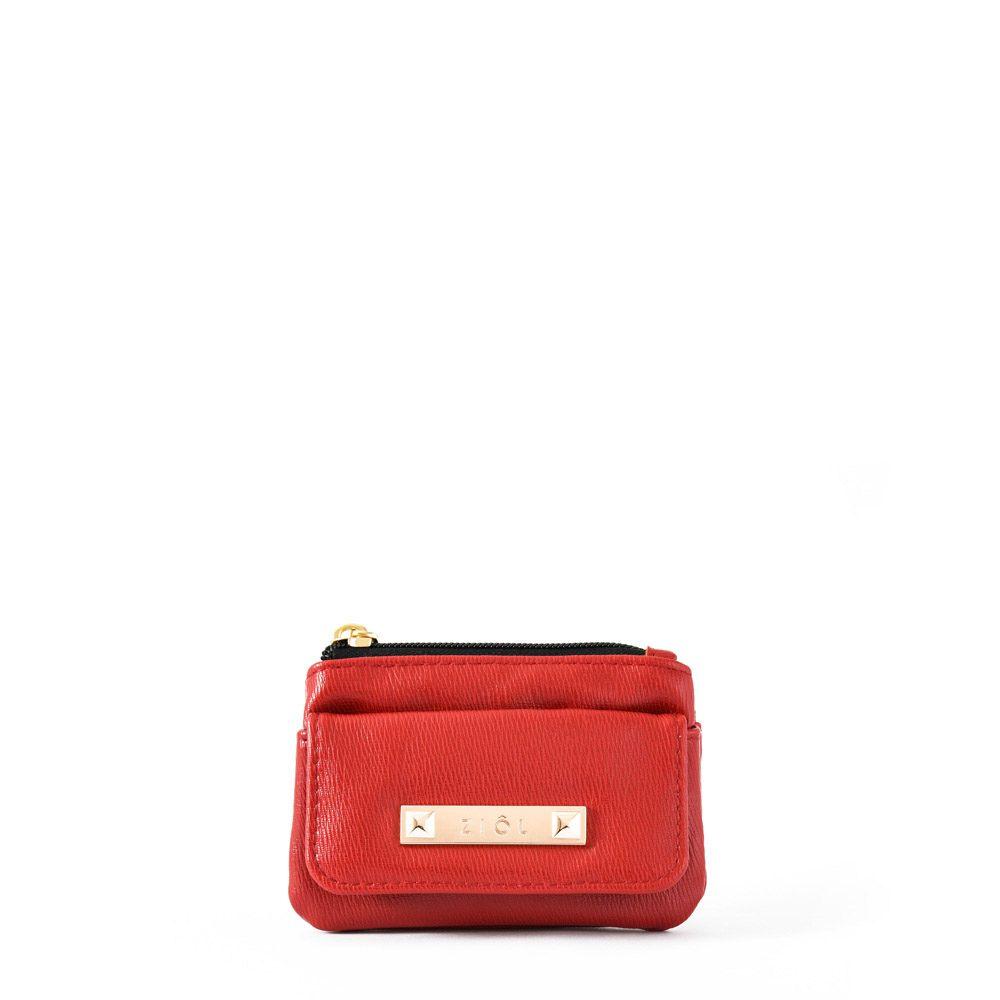 Monedero bolsillo frontal fraila pequeña rojo-0