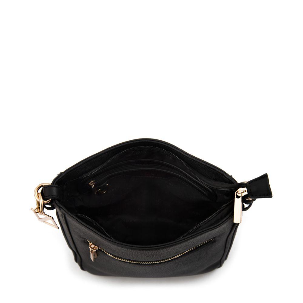 Cartera bandolera mediana polete negro-3