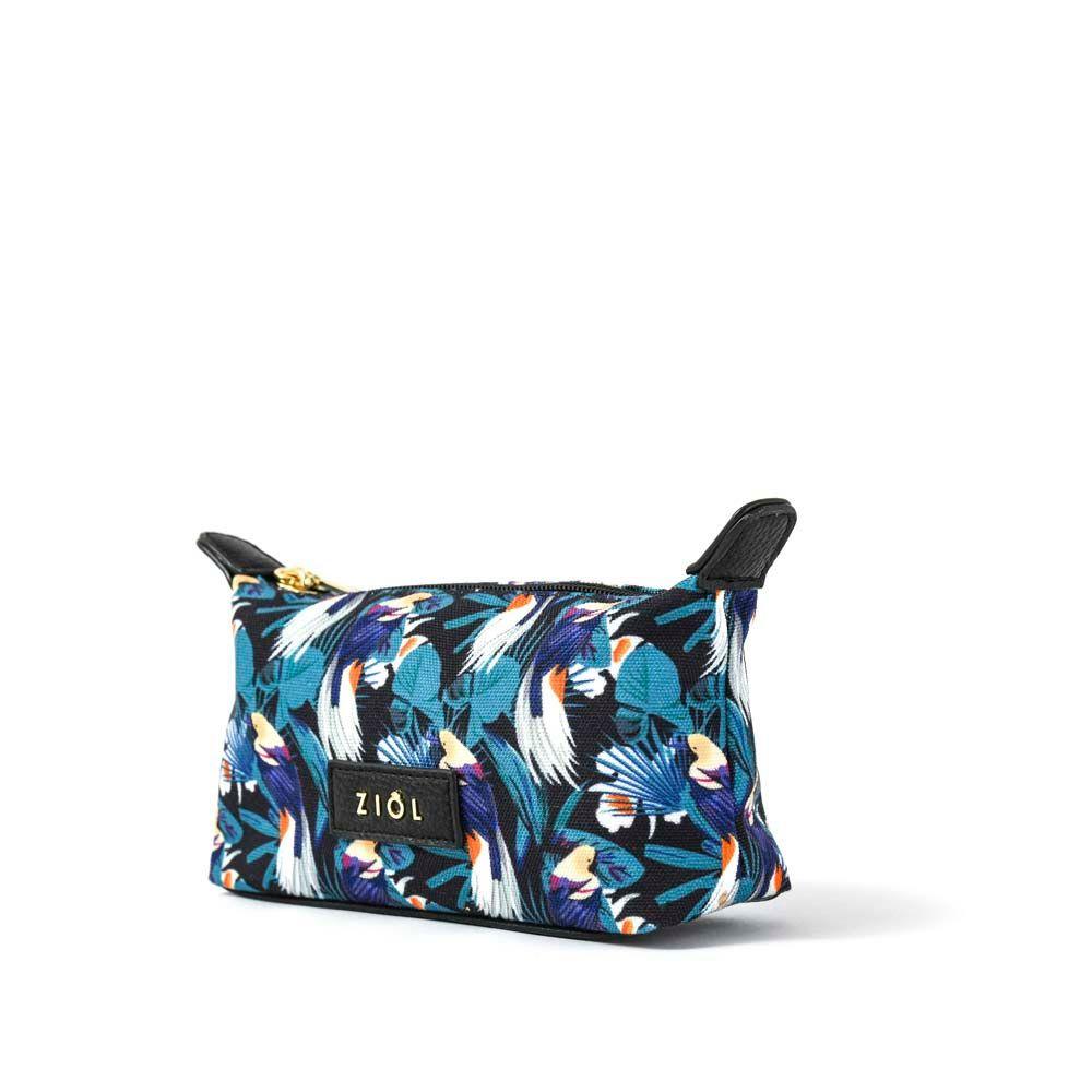 Cosmetiquero ovalado mediana birdi negro-1