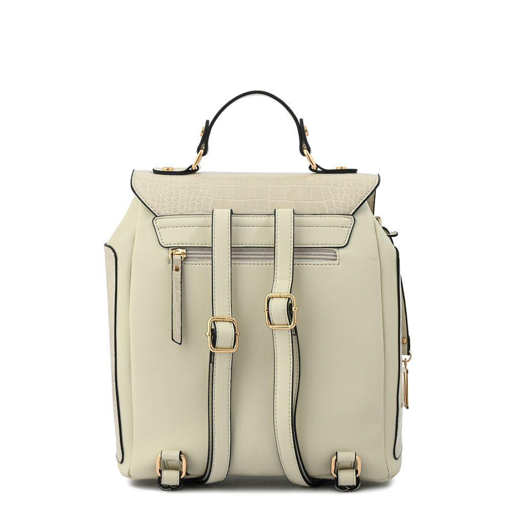 Mochila mediana ariana blanco crudo-2
