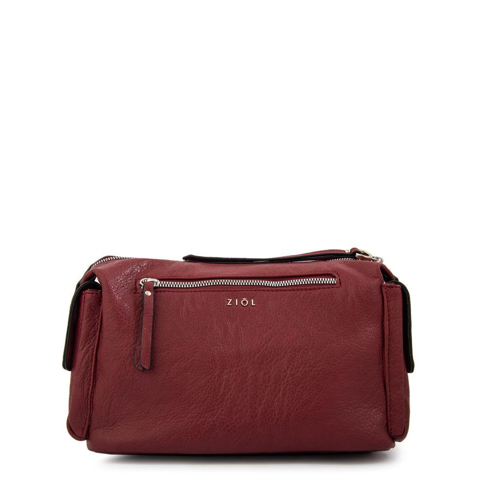 Cartera bandolera monserrat mediana rojo oscuro-2