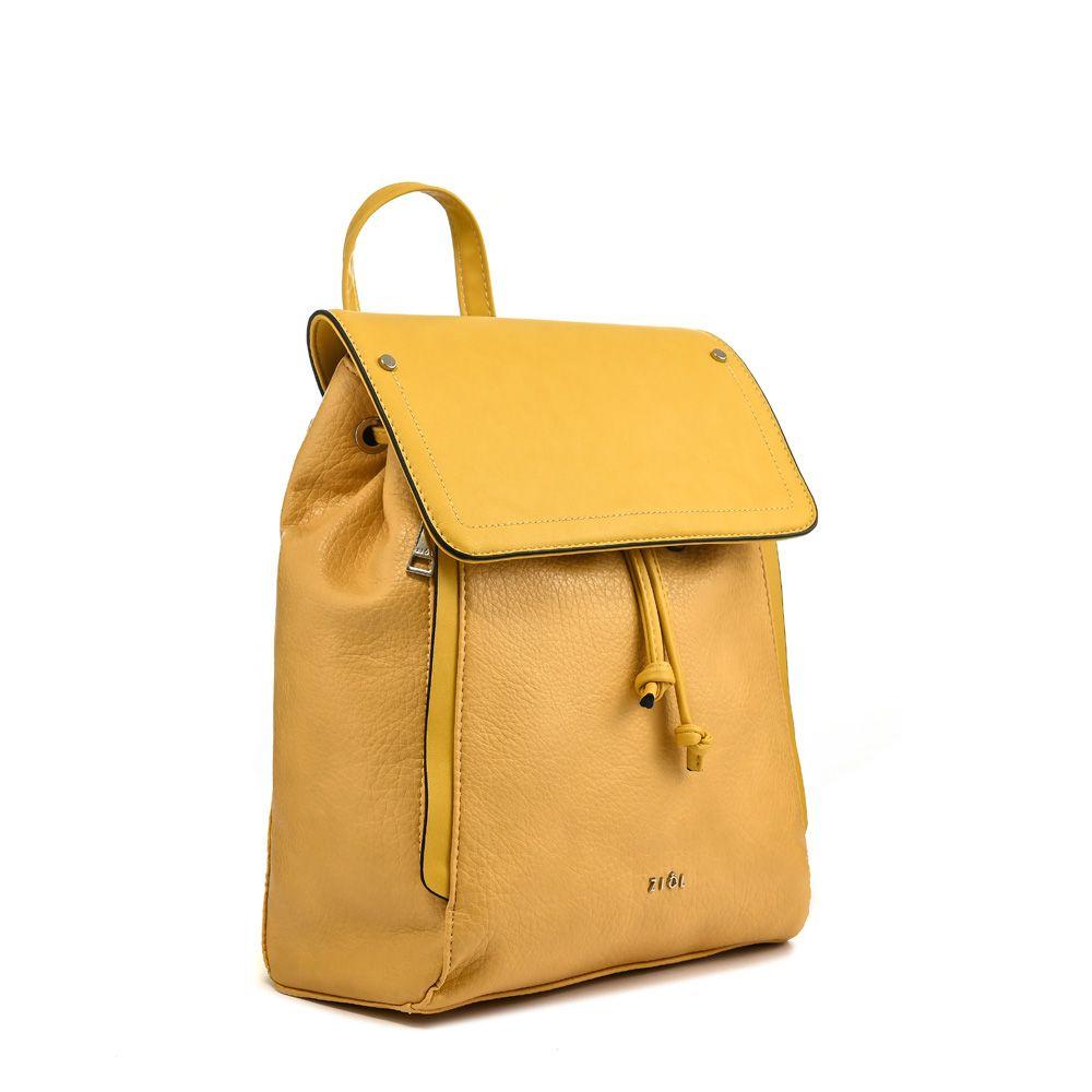 Mochila con tapa mediana mercury amarillo-1