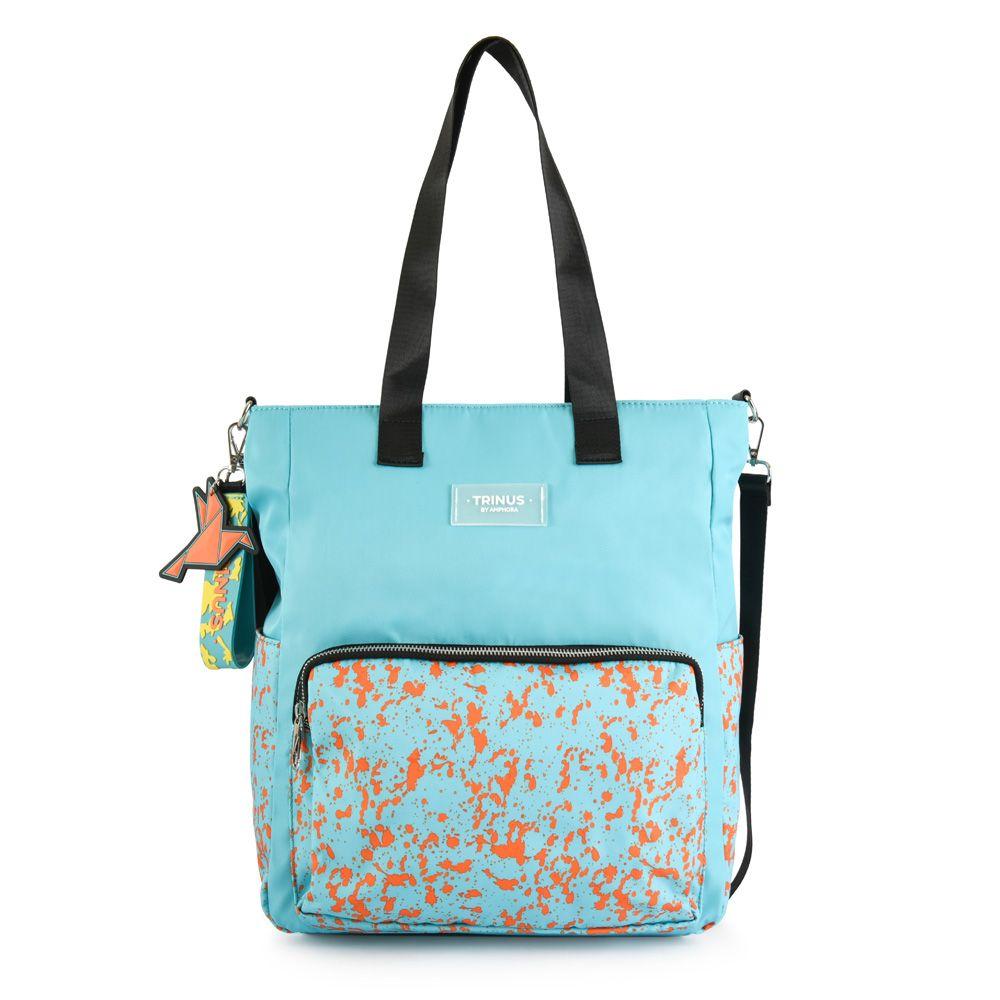 Paly Cartera Dos Asas Shopping Turquesa-0