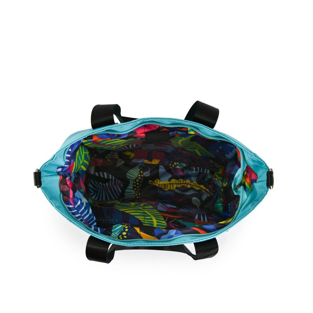 Paly Cartera Dos Asas Shopping Turquesa-3