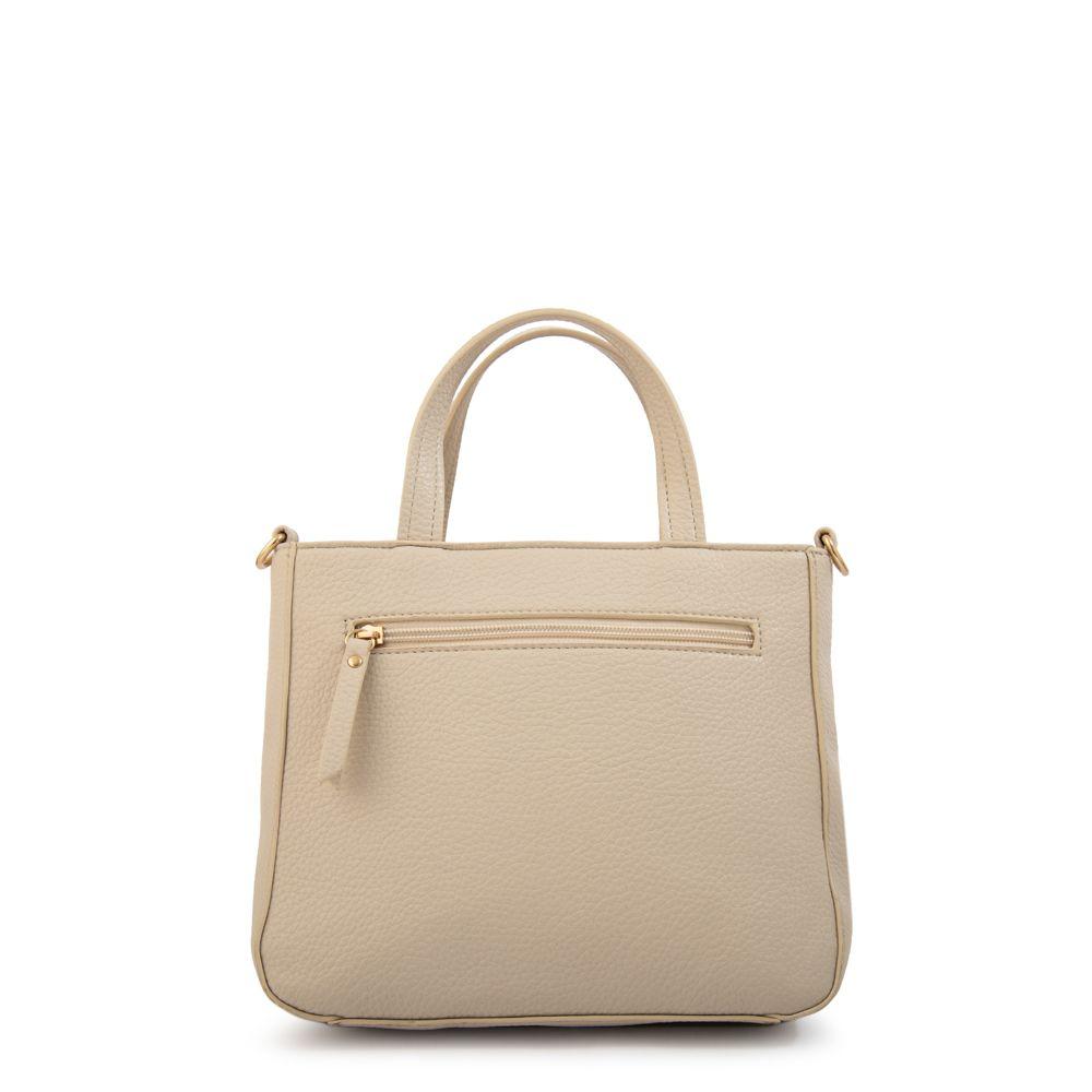 Cartera tote tyra pequeña blanco crudo-2