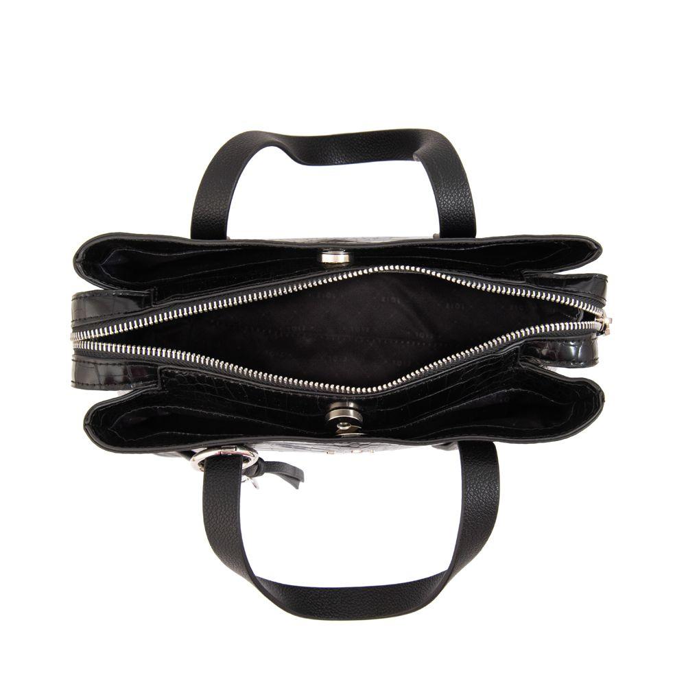 Cartera Dos Asas tres divisiones aurora mediana negro especial-3