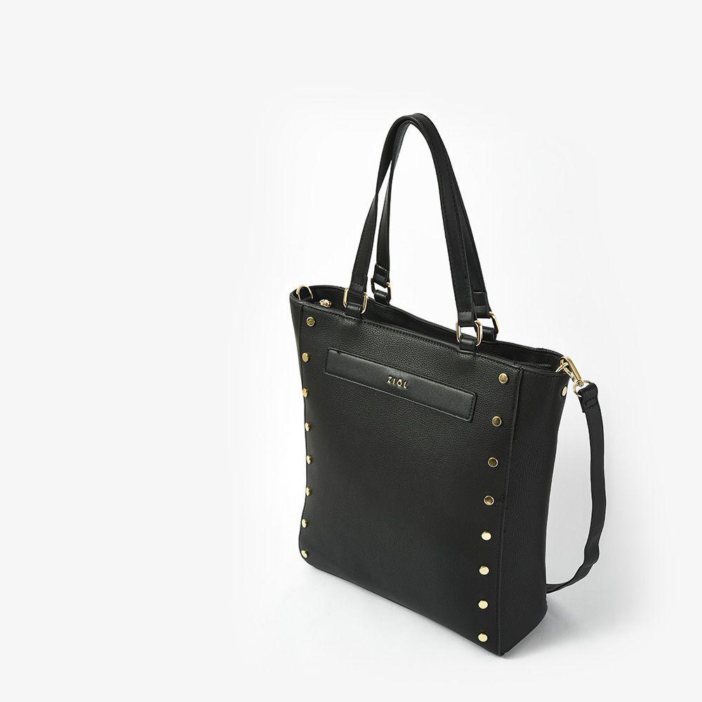 Whitney Cartera Tipo Dos Asas Shopping Negro-1