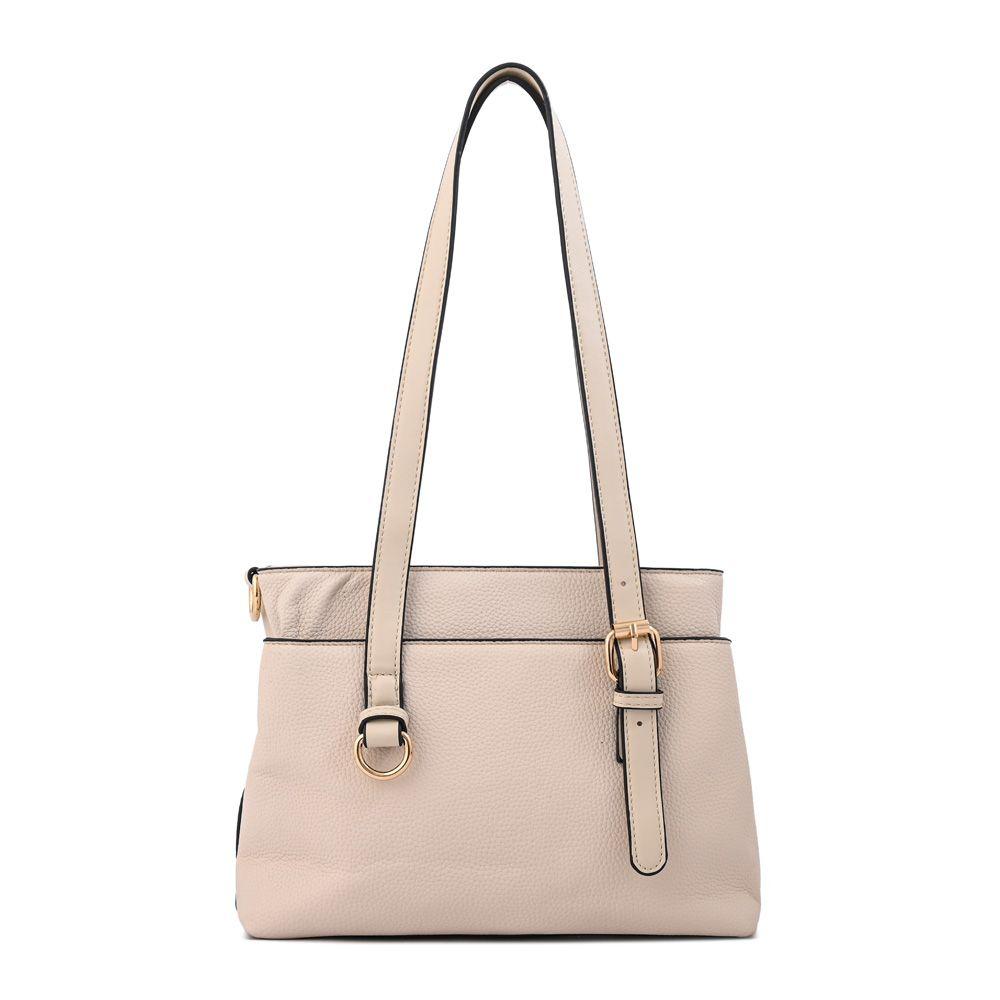 Cartera Bandolera ludovica mediana blanco crudo-2
