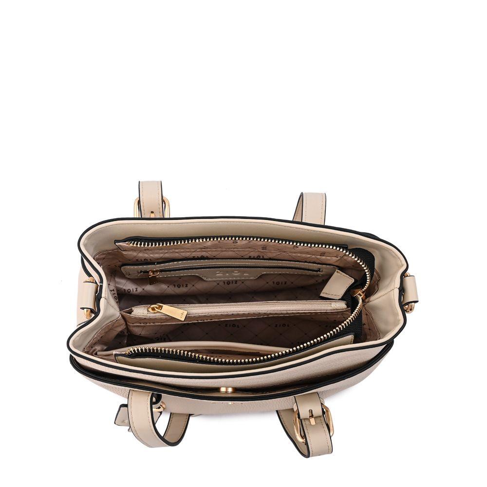 Cartera Bandolera ludovica mediana blanco crudo-3
