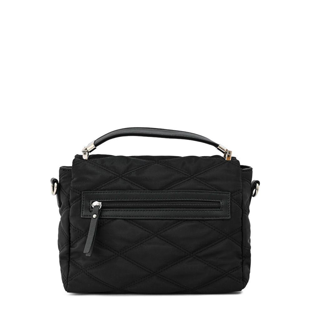 Cartera bandolera con tapa pequeña elvira negro-2