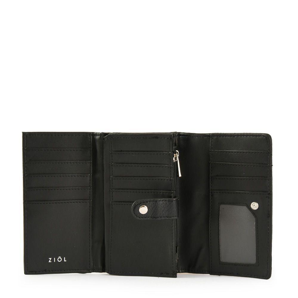 Monedero redondo pequeña clara negro-2