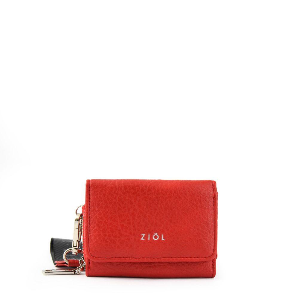 Billetera cierre exterior pequeña famille rojo-0