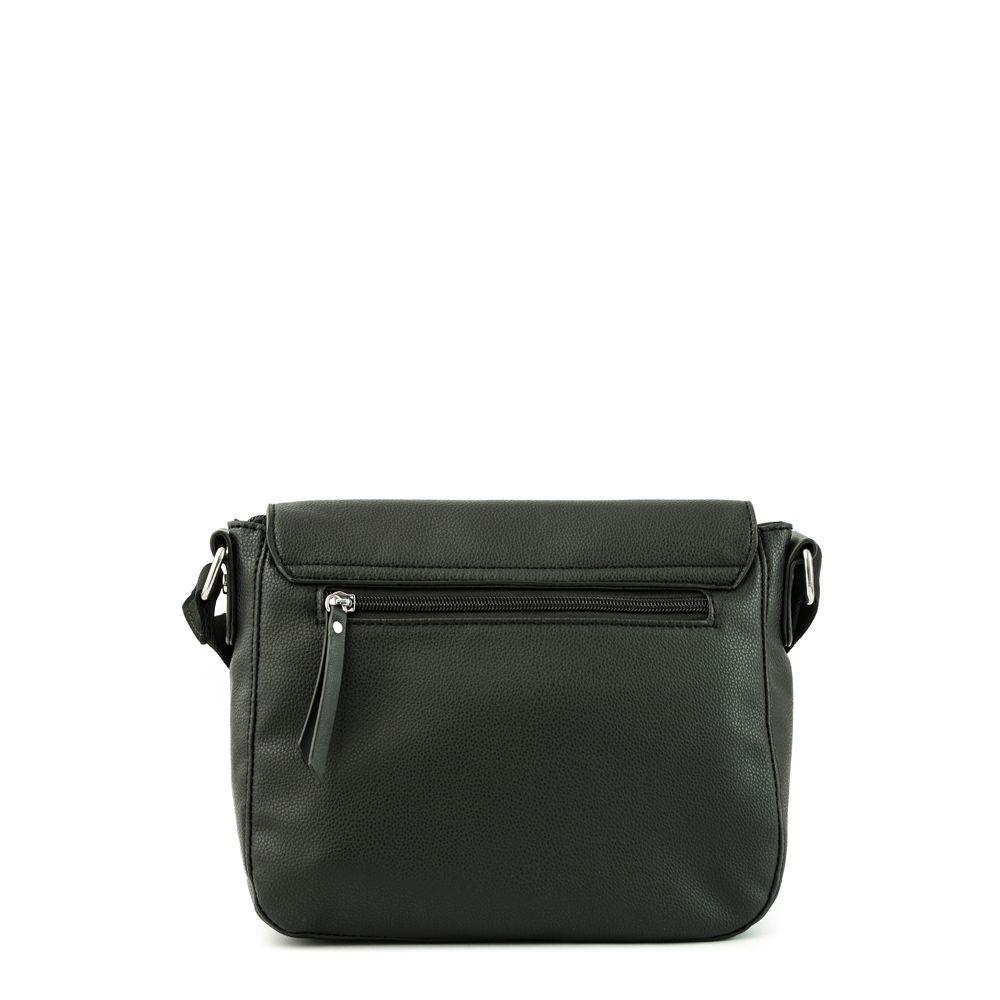 Cartera bandolera con tapa mediana dalal negro-2