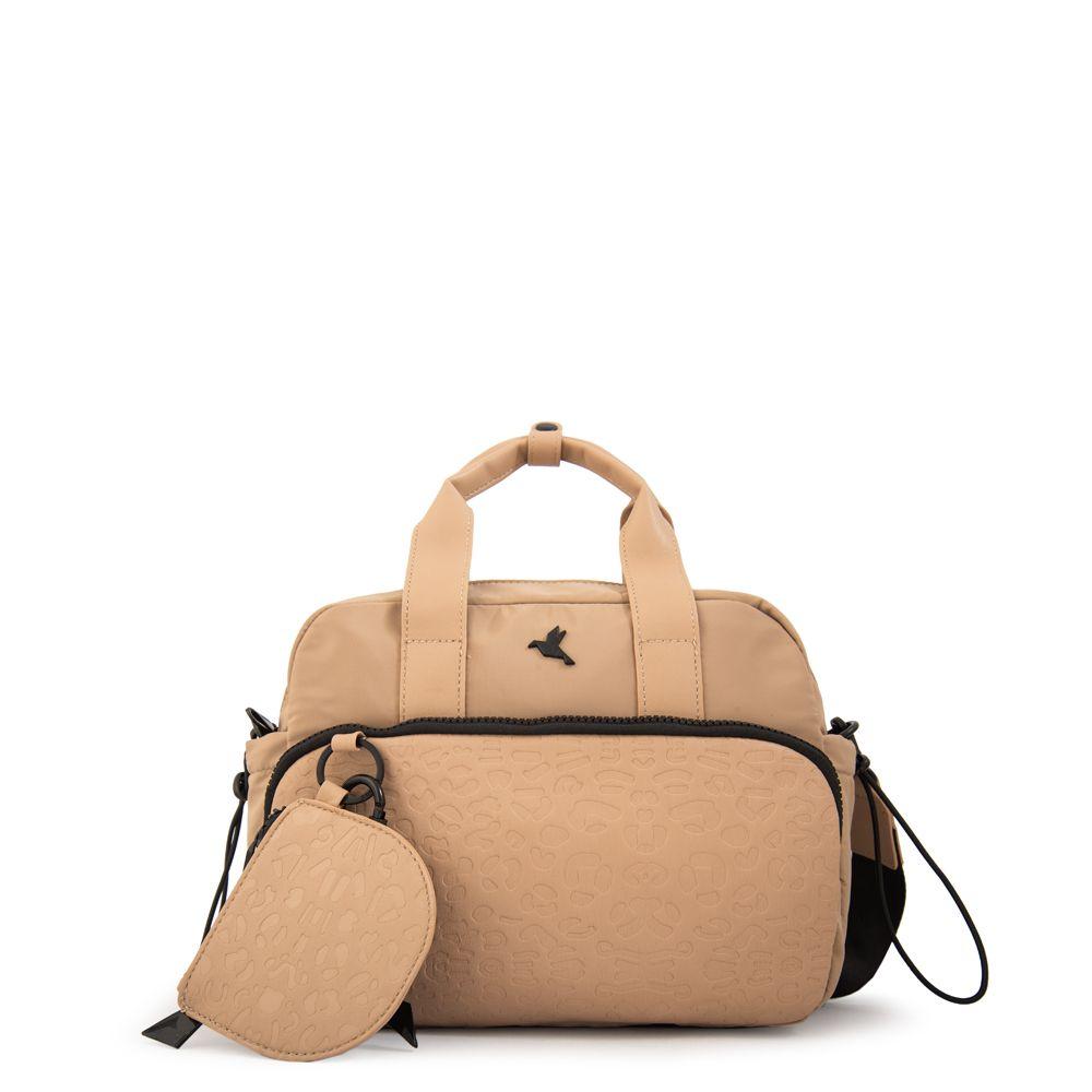 Cartera bandolera con asas zelanda mediana beige oscuro-0