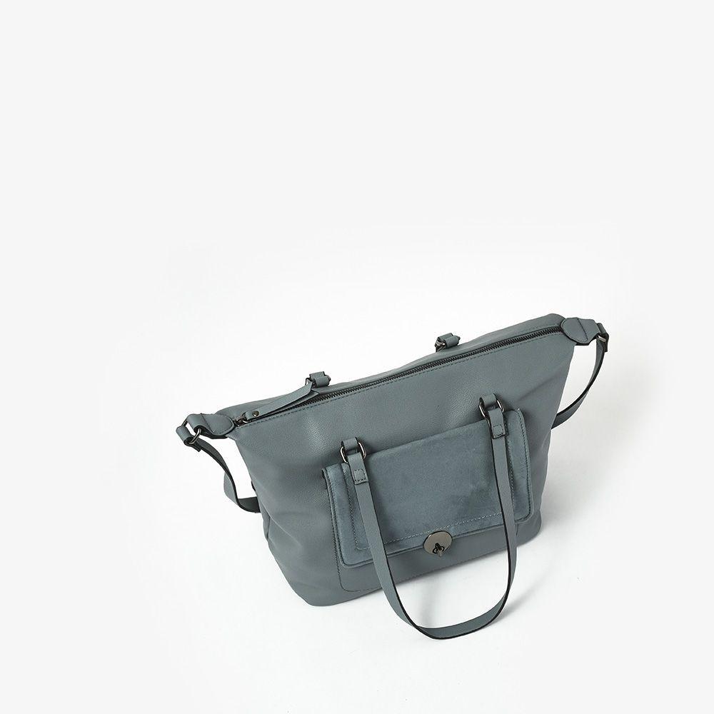 Juset Cartera Tipo Dos Asas Bote Azul Jeans-3