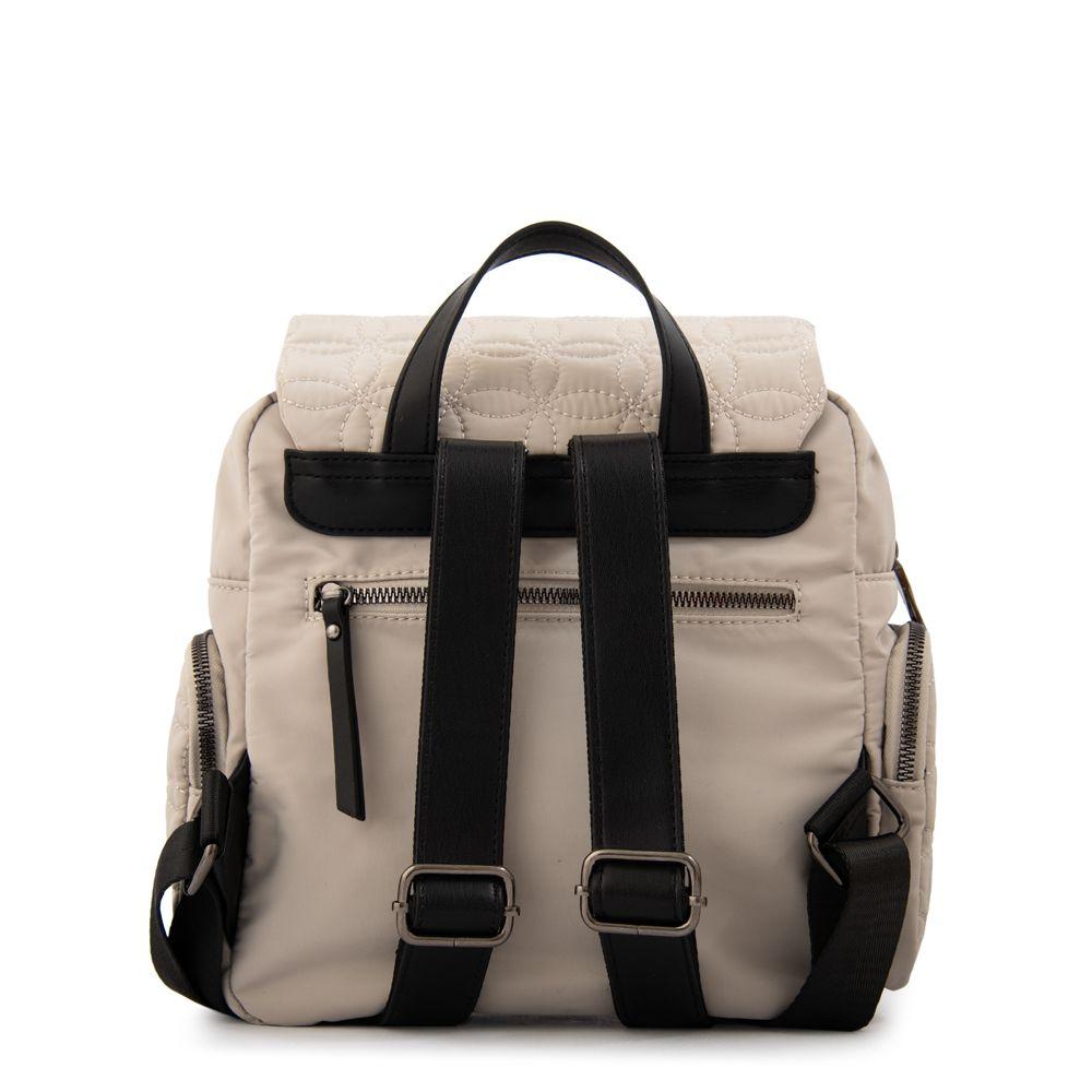 Mochila con tapa sahara pequeña blanco crudo-2