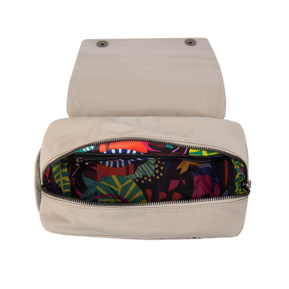 Mochila con tapa sahara pequeña blanco crudo-3