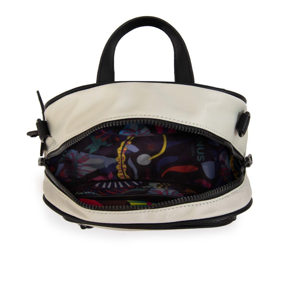 Mochila mediana carina gris claro-3